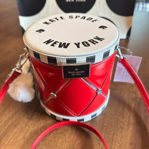 Kate Spade Oh What Fun 3D Toy Store Drum Clutch Satchel Crossbody Novelty NWT - Picture 8 of 10
